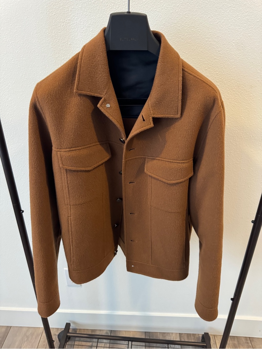 Theory Tan/Brown Double Face Wool Cashmere Jacket